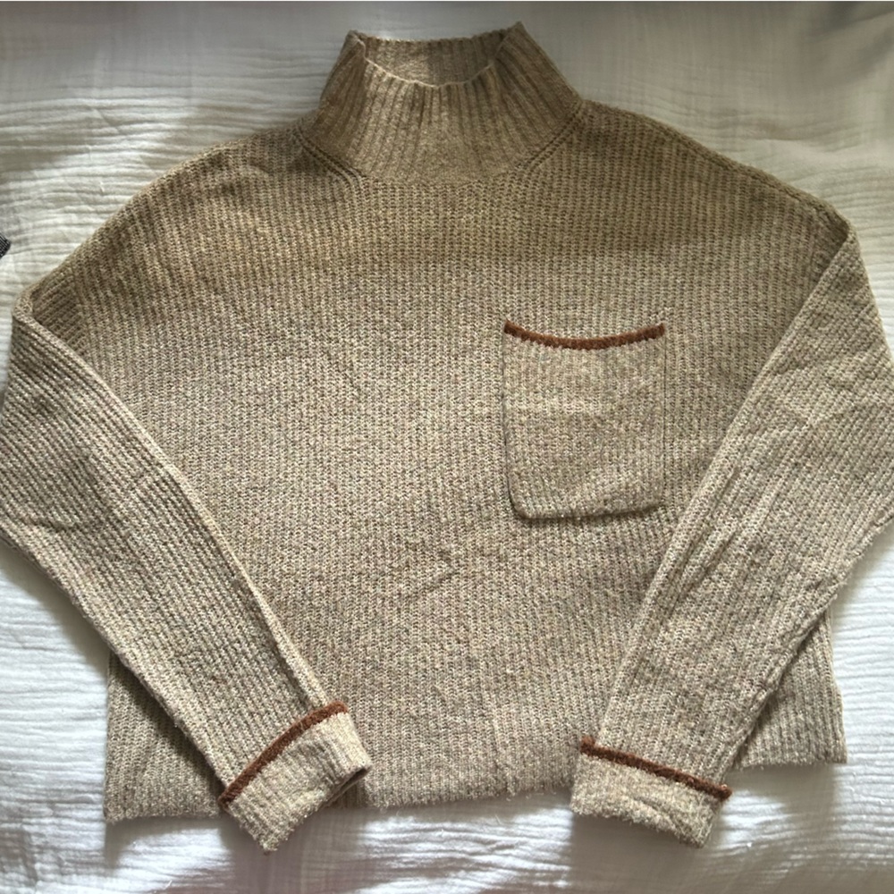 American eagle faux cashmere oversized turtleneck